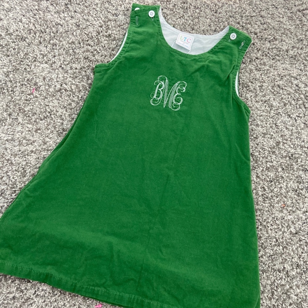 Monogrammed Corduroy Jumper